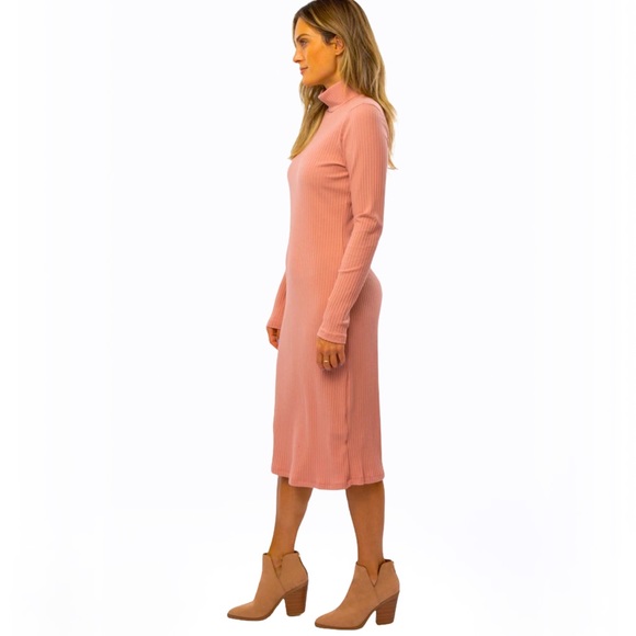 Free People knit Turtleneck Catalina Sweater Midi Dress XS/S - Picture 4 of 17